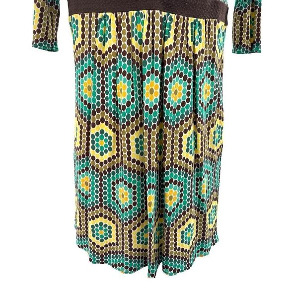 Milly of New York Dress Womens Size Small Geometric Print V-Neck Boho Chic - Picture 3 of 11